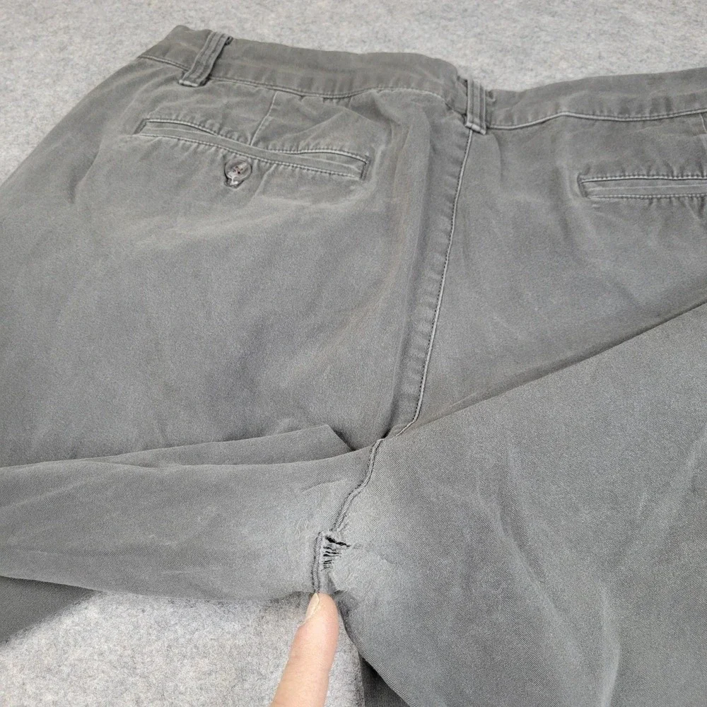 Bonobos‎ Pants Mens 36x30 Gray Chino Slim Fit Stretch Flat Front Tapered Leg